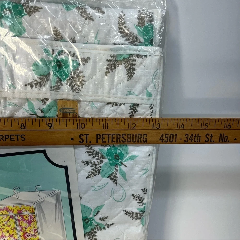 Vintage Universal Jumbo Garment Bag From 1968 Blue/White Floral Clothes Holder